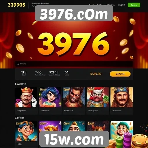 Análise da interface do site de jogos 3976.cOm